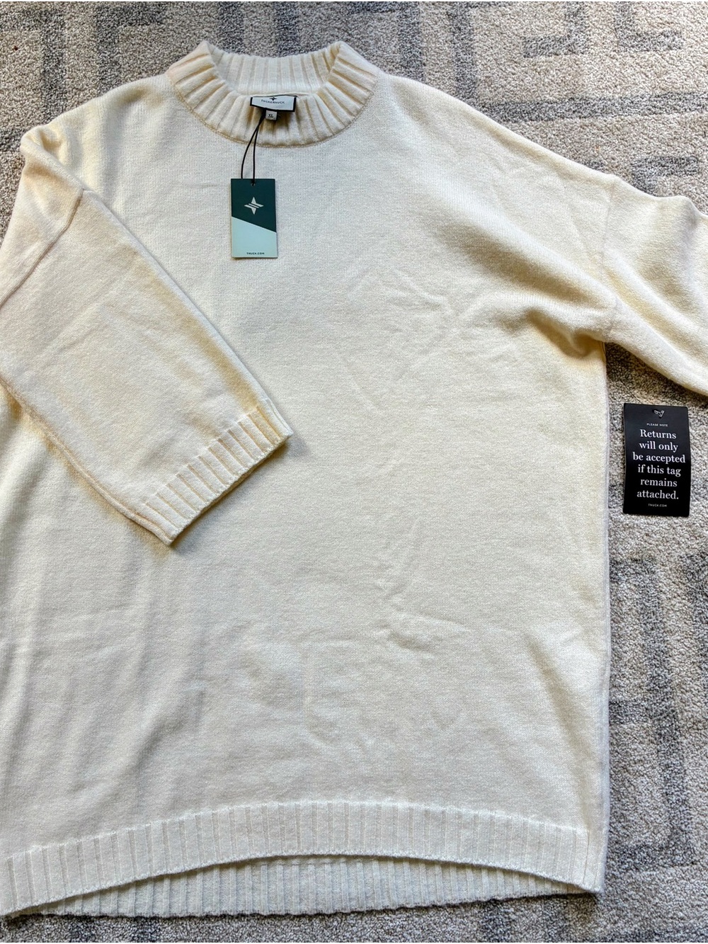Tuckernuck Cream Midi Dress Sweater